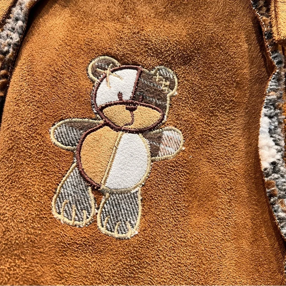 La Petite Rothschild Baby Bunting Snowsuit Suede Like Plaid Sherpa Lined 6/9‎